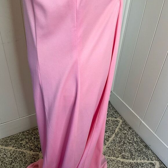 Montgomery Ward Womens Size 16 Sleeveless Nightie Gown Maxi Dress Pink Flowy - Picture 7 of 15
